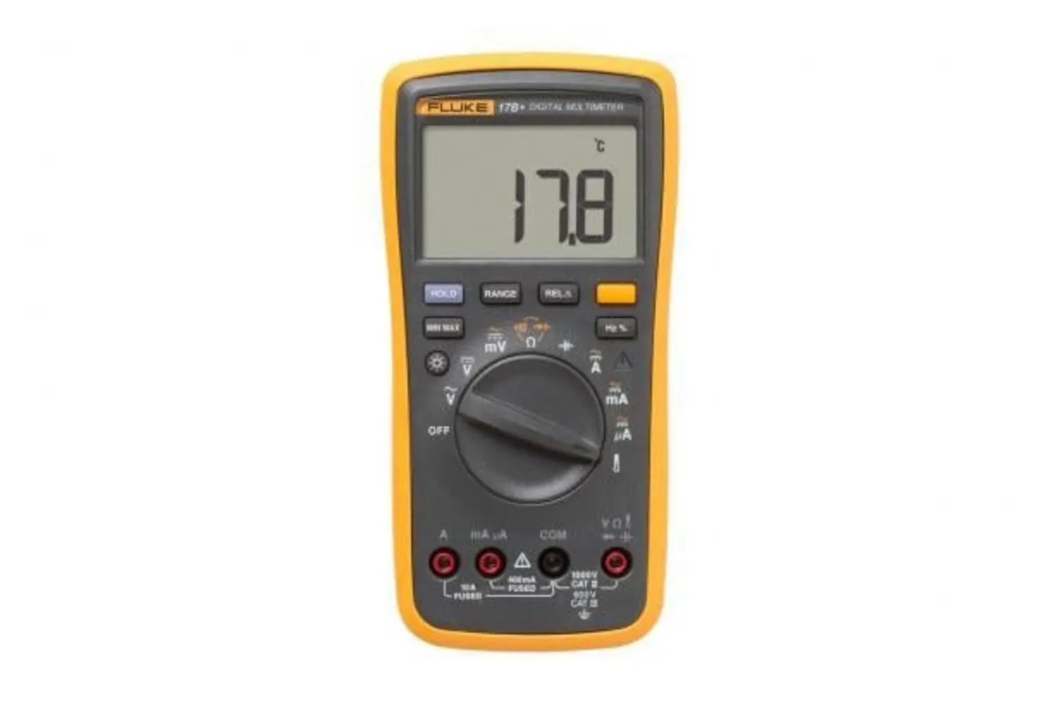 Fluke 17B+ digital multimeter, front view